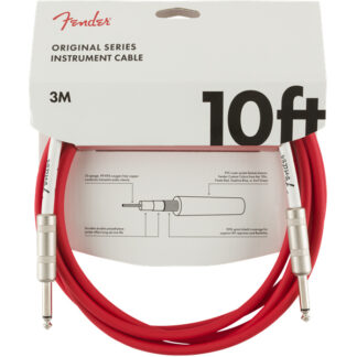 Fender Original Series Instrument Cable 3 Metres Fiesta Red