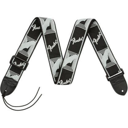 Fender 2 Inch Monogrammed Strap LightBlack DarkGrey Grey