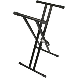 TGI Keyboard Stand Double Braced Black