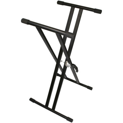 TGI Keyboard Stand Double Braced Black