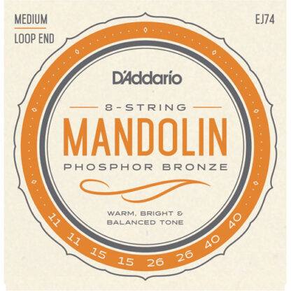 D'Addario EJ74 Mandolin Strings - Phosphor Bronze - Medium - 11-40