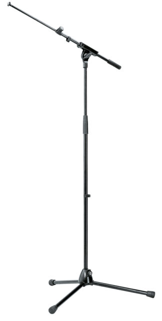 K&M Mic Stand Extendable Boom Topline Black