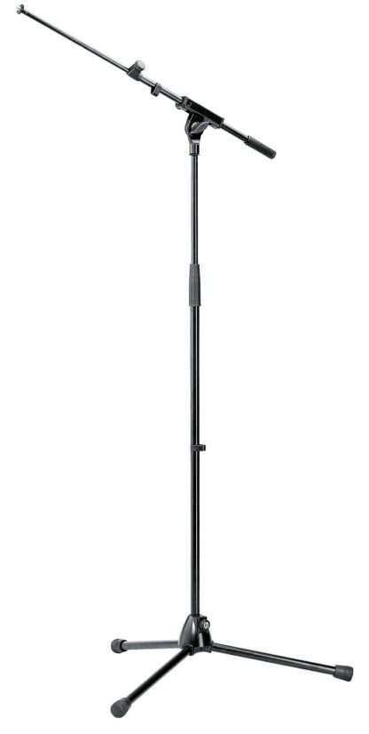 K&M Mic Stand Extendable Boom Topline Black