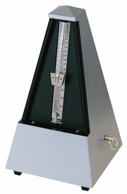 Wittner Metronome Plastic Silver. With Bell