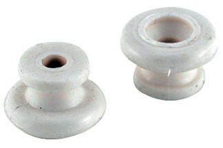 TGI Strap Buttons White Plastic Pack of 2