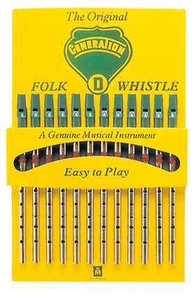 Flageolet Counter Display Card with 12 D Whistles