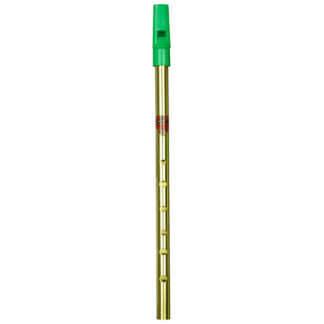 Flageolet D Brass Green Top