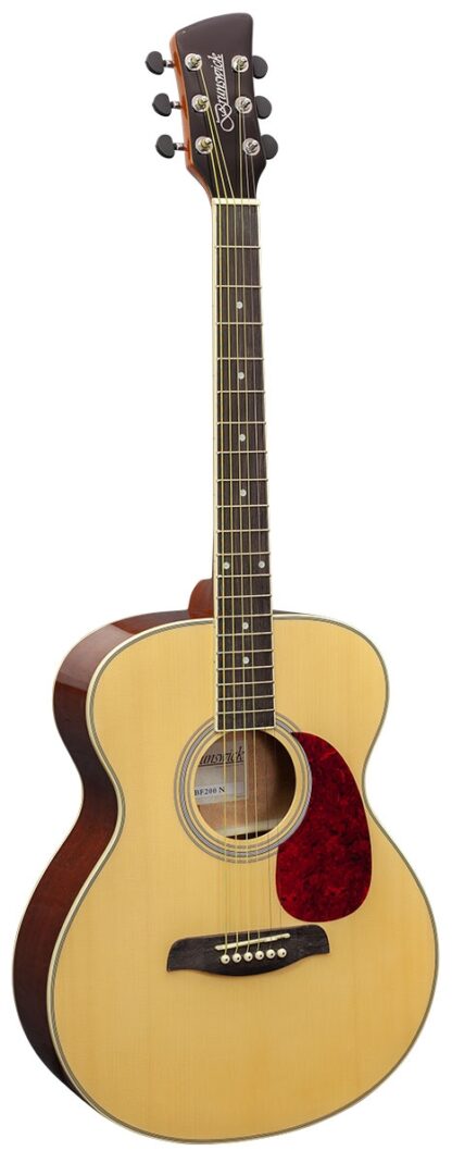 Brunswick Grand Auditorium Acoustic Guitar With Spruce Top In Natural Gloss