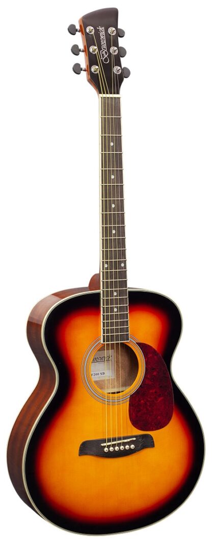 Brunswick Grand Auditorium Acoustic Guitar With Spruce Top In Sunburst Gloss