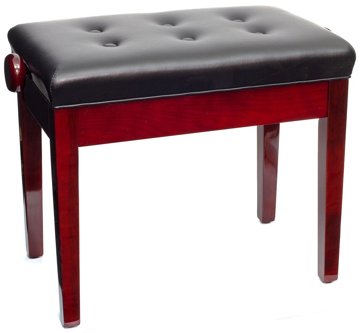 Montford Adjustable Piano Bench Gloss Mahogany Hickies Music