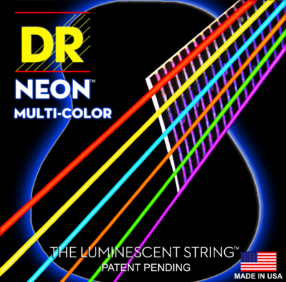 DR Strings Hi-Def Neon White Acoustic Light