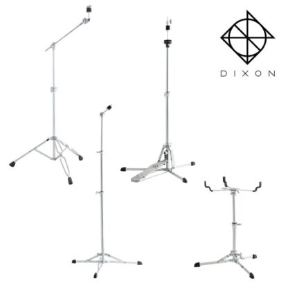 Dixon Lightweight Hardware With Four Stands And Carry Case (Cymbal – Hi-Hat - Boom - Snare Stands)