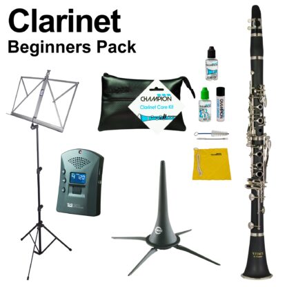 Clarinet Beginners Pack - inc Case Care Kit Stands and more