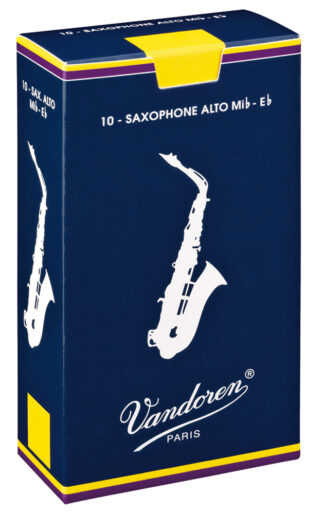 Vandoren Reeds Alto Sax 3 Traditional (10 BOX)