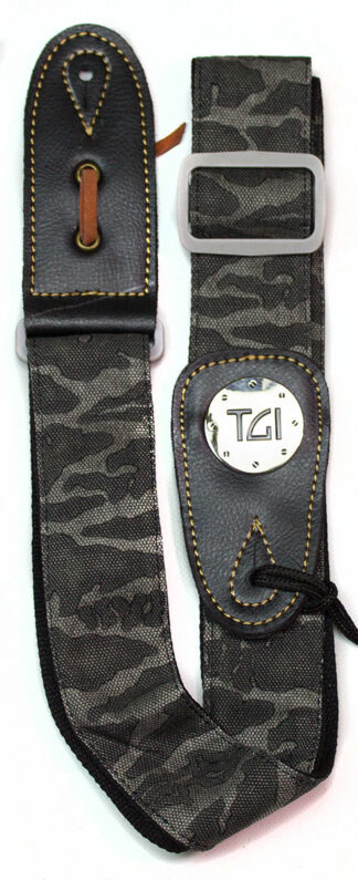 TGI Strap Woven Black Camo Grey Buckle