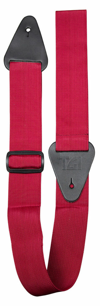 TGI Strap. Woven. Plain Burgandy