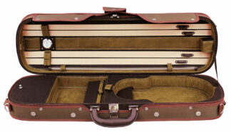 Hidersine Case Violin 4/4  Light Oblong - Olive