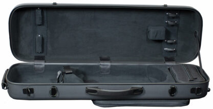 Hidersine Case Polycarbonate Violin Oblong Carbon Fibre Effect
