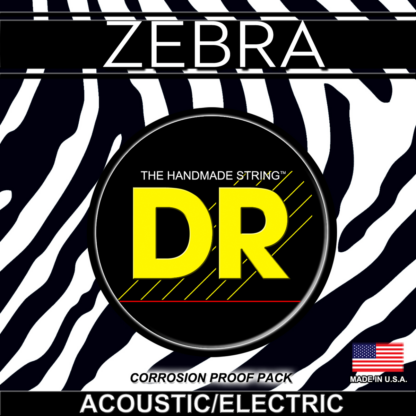 DR Strings Zebra Acoustic-Electric Heavy