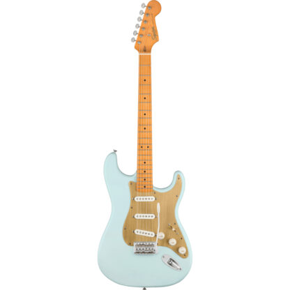 Fender 40th Anniversary Stratocaster With Gold Anodized Pickguard In Satin Sonic Blue