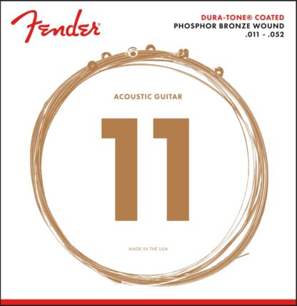 Fender 860CL Phosphor Bronze Dura-Tone Coated 11-52