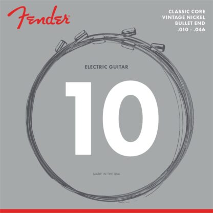 Fender Classic Core Electric Guitar Strings - 3155R - Vintage Nickel - Bullet Ends (.010-.046)