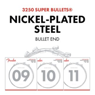 Fender Super Bullet Strings - Nickel Plated Steel - Bullet End - 3250L Gauges .009-.042 - (6)