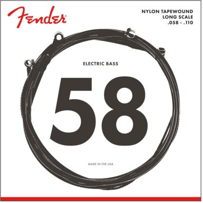 Fender 9120 Bass Strings - Nylon Tapewound - .058-.110 Gauge - (4)