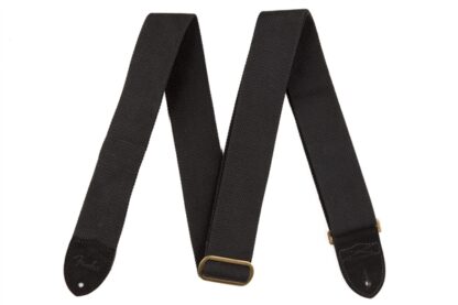 Fender Fender Cotton/Leather Strap - Black