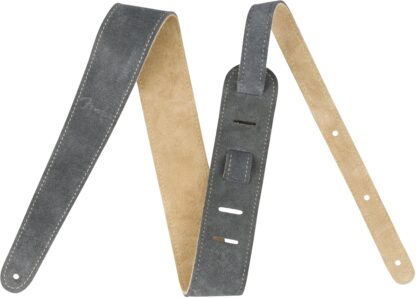 Fender 2 Inch Suede Strap - Gray/Tan - Reversible