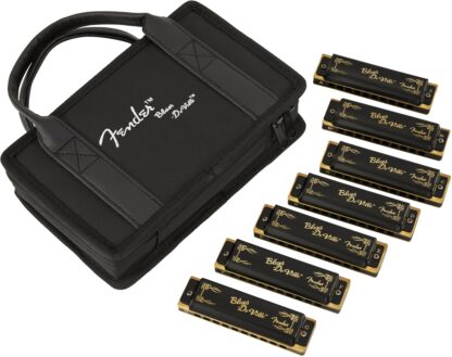 Fender Blues DeVille Harmonica - Pack of 7 - with Case
