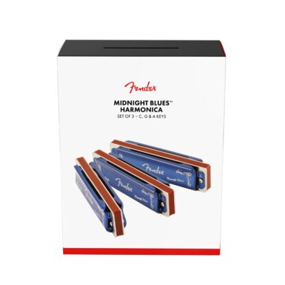 Fender Midnight Blues Harmonica - Pack of 3 - with Case