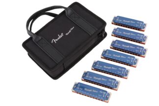 Fender Midnight Blues Harmonica - Pack of 7 - with Case