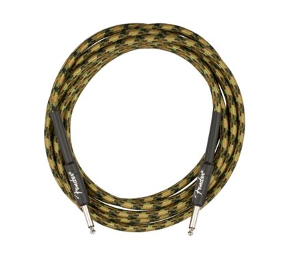 Fender Professional Series Instrument Cable - Straight/Straight - 10 ft - Woodland Camo