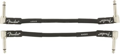 Fender Professional Series Instrument Cable 2-Pack - Angle/Angle - 6 Inch - Black