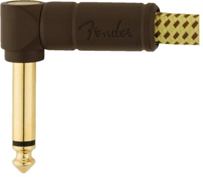 Fender Deluxe Series Instrument Cables (Bowl of 20) - Angle/Angle - 6 Inch - Tweed