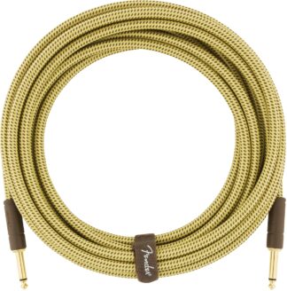 Fender Deluxe Series Instrument Cable - Straight/Straight - 18.6 ft - Tweed