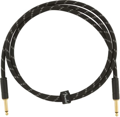 Fender Deluxe Series Instruments Cable - Straight/Straight - 5 ft - Black Tweed