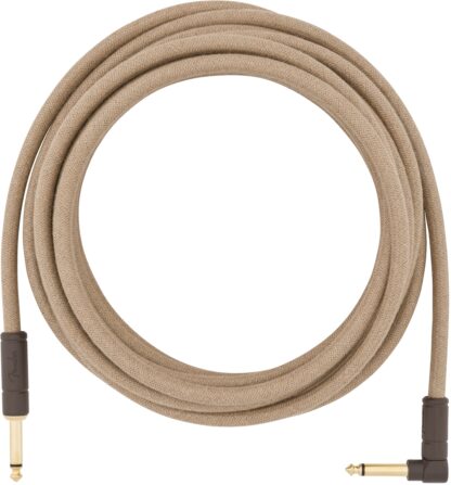 Fender 18.6 ft Angled Festival Instrument Cable - Pure Hemp - Natural