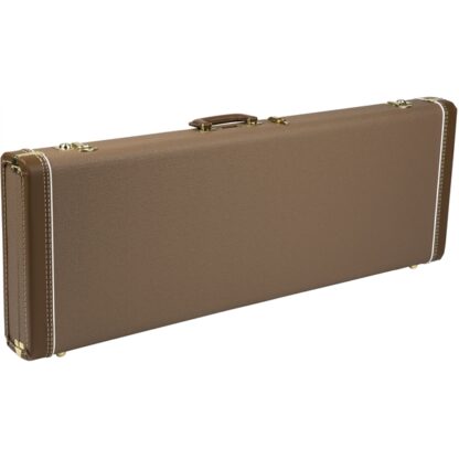 Fender G&G Deluxe Strat/Tele Hardshell Case - Brown with Gold Plush Interior