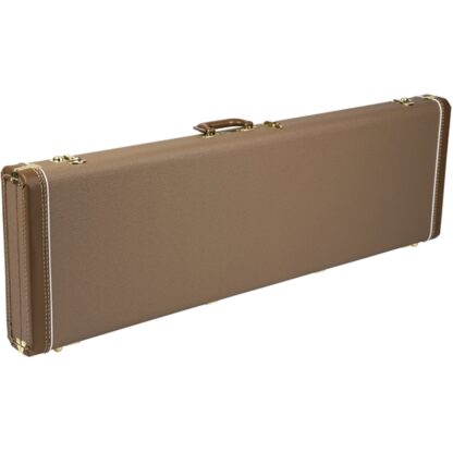 Fender G&G Deluxe Jazz Bass Hardshell Case - Brown with Gold Plush Interior
