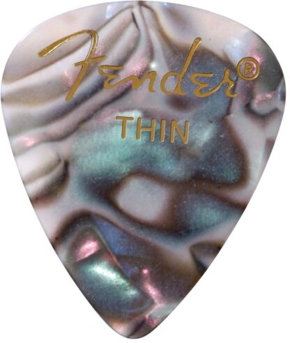 Fender Premium Celluloid 351 Shape Picks - Thin - Abalone - 12-Pack