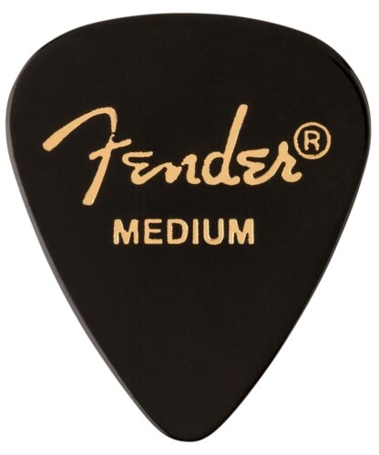 Fender 351 Shape Premium Picks - Medium - Black - 12 Count
