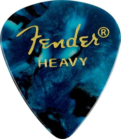 Fender Premium Celluloid 351 Shape Picks - Heavy - Ocean Turquoise - 12-Pack