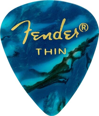 Fender Premium Celluloid 351 Shape Picks - Thin - Ocean Turquoise - 144-Pack