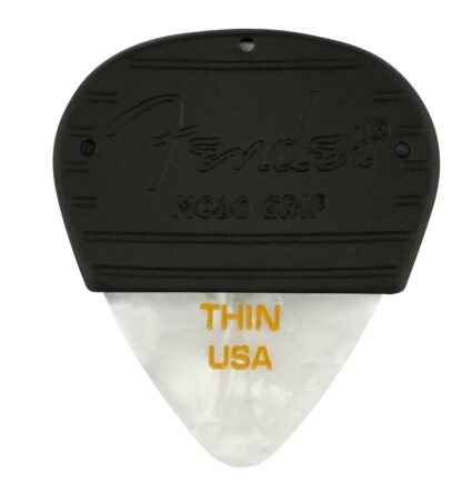 Fender Mojo Grip Picks - Celluloid - Thin - 3-Pack - White Moto