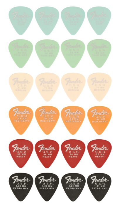 Fender Dura-Tone 351 Picks - 24 Mix
