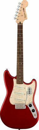 Squier Paranormal Cyclone Laurel Fingerboard Pearloid Pickguard Candy Apple Red