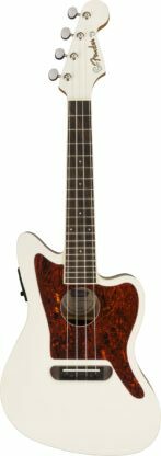Fender Fullerton Jazzmaster Uke Olympic White