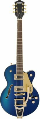 Gretsch G5655TG Electromatic Center Block Jr. Single-Cut with Bigsby and Gold Hardware Laurel Fingerboard Azure Metallic